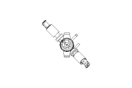 Aseptic double seat valve