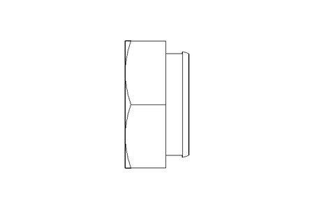 Serrated nut M6 St-Zn