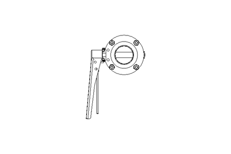 Butterfly valve B DN050 WVW MA X