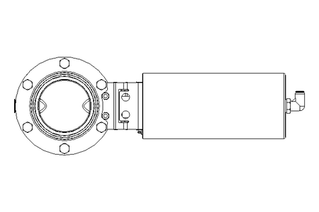 Butterfly valve B OD3.0 CVC NC E