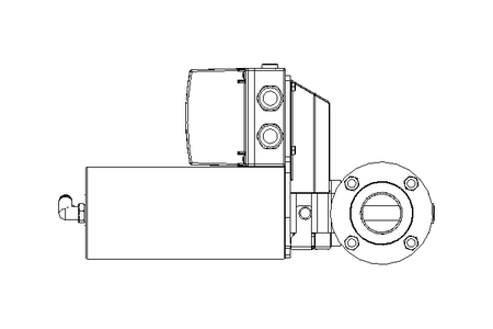 Butterfly valve BR DN040 FVF NC E