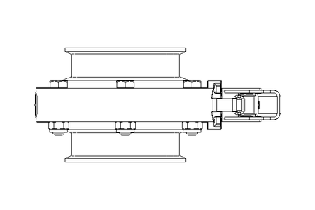 Butterfly valve B OD3.0 CVC MA E