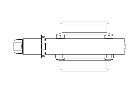 Butterfly valve B OD2.5 CVC MA E