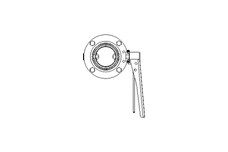 Butterfly valve B OD2.5 CVC MA E