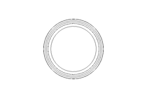 GLYD sealing ring RG 40x52.5x5.6 PTFE
