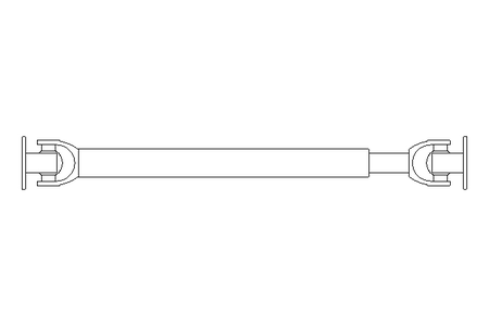 Gelenkwelle E 58/4 L= 490/ 730