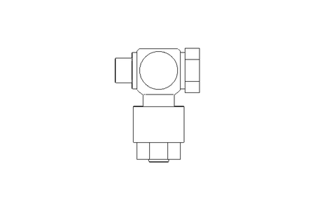 Winkelverschraubung M5 DN4 Ms-Ni