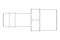 Einschraubstutzen gerade G1/2 DN13 PA