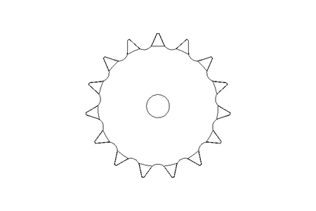 CHAIN SPROCKET 3/4X7/16 Z=15 SS