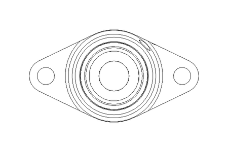 Flange bearing PCJT FA125 20x61x31