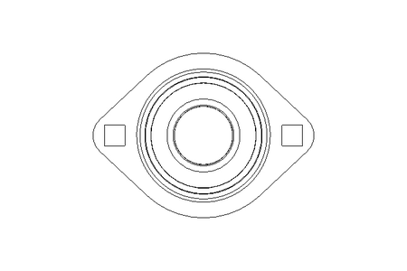 Flange bearing RAT 30x84x35.7