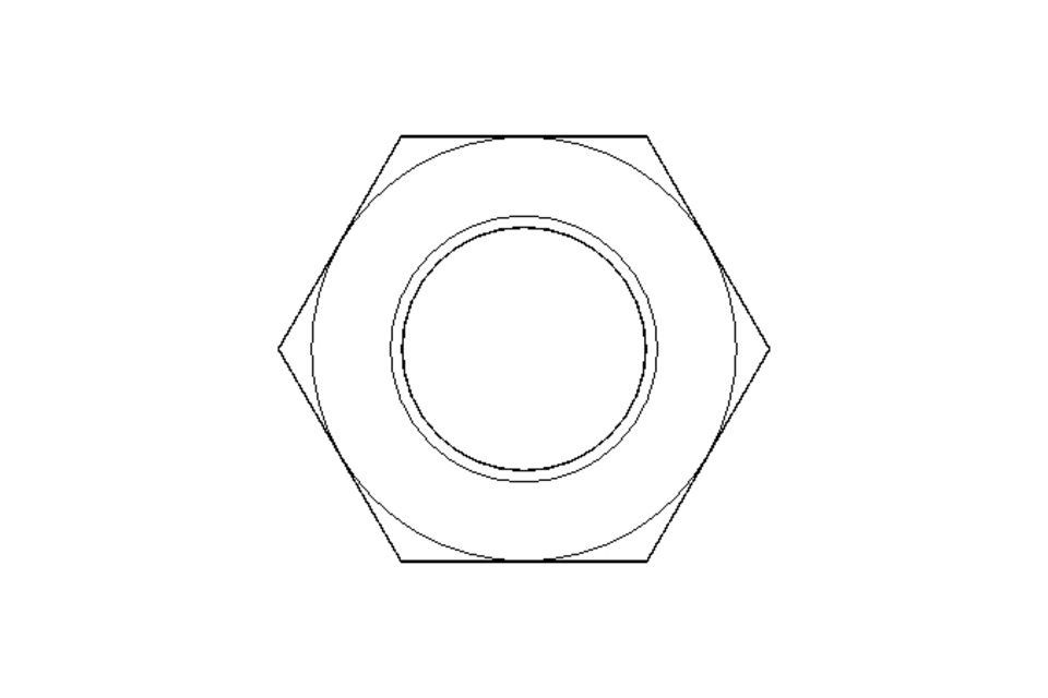 Hexagon nut M36 A4 DIN439