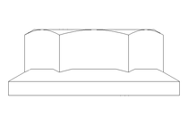 Hexagon nut M6 St-Zn