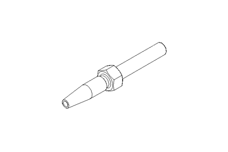 Encaixe tubo/união rosc. 6 M7x0,75 AC