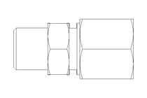 Raccordo a vite per tubo LL 8 R1/8"