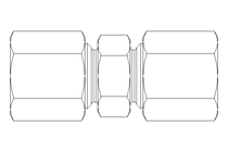 Conector roscado p/ tubos LL 6/6 St-Zn