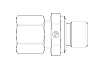 Conector roscado p/ tubos L 8 G1/4"