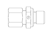 Conexão roscada de tubo L 8 G1/4" 1.4571