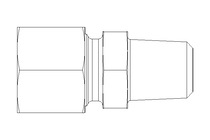 Conexão roscada de tubo L 10 NPT1/4" A2