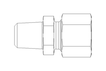 Raccord de tube L 10 NPT1/4" A2