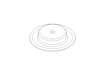 Membrane/diaphragm D=34 L/H=6 NBR