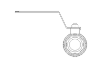 Valvola a sfera 1" PN63 1.4408