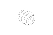 Rubber bellows L=55-400 d=147