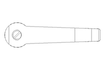 Klemmhebel M10x45 Gr.2