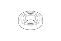 Deep groove ball bearing 6307 2RS 35x80