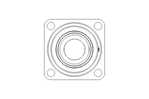 Cuscinetto flangiato RCJ N 50/62,7x143