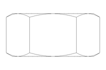 六角螺母 M20x1,5 St-Zn DIN934