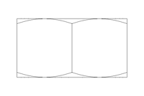 Porca sextavada M20x1,5 St-Zn DIN934