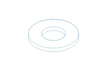 Arandela plana 4,3x9x0,8 A2 DIN125