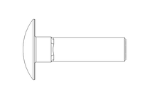 Round head screw M8x30 A2 DIN603