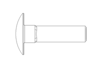 Round head screw M8x30 A2 DIN603