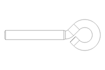 Parafuso de olhal  M 6X 40 A2