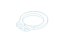 Anel de retenção 10x1 AC DIN471