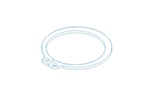 Tear-off ring 35x1.5 St DIN471