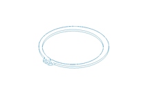 Tear-off ring 80x2.5 St DIN471