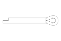 Pasador de aleta ISO 1234 1,6x10 A2