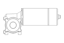 Worm gear motor 0.057kW