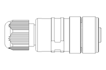 Conector redondo para cabos  M12