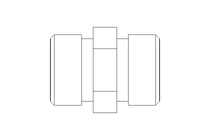 Conexão roscada de tubo L 12/12 1.4571