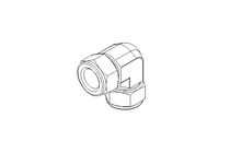 Threaded elbow connector 18/18 1.4401