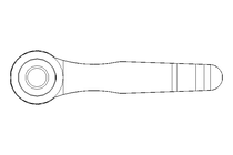 Klemmhebel M12x45 Gr.4 verstellbar