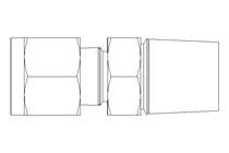 Raccordo a vite per tubo 6 G3/8" Niro