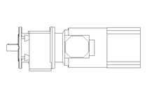 Spur gear motor 3kW 247 1/min