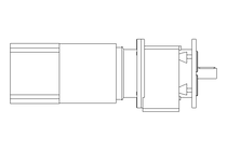 Motor redutor com engren. 2,2kW 92 1/min