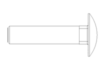 扁圆头螺栓 M10x45 A2 DIN603