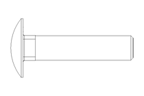 Round head screw M10x45 A2 DIN603